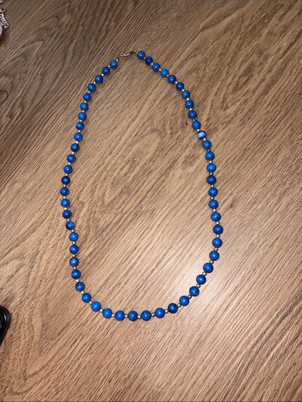 20-vintage Blue Beaded Necklace - Women Jewelry
